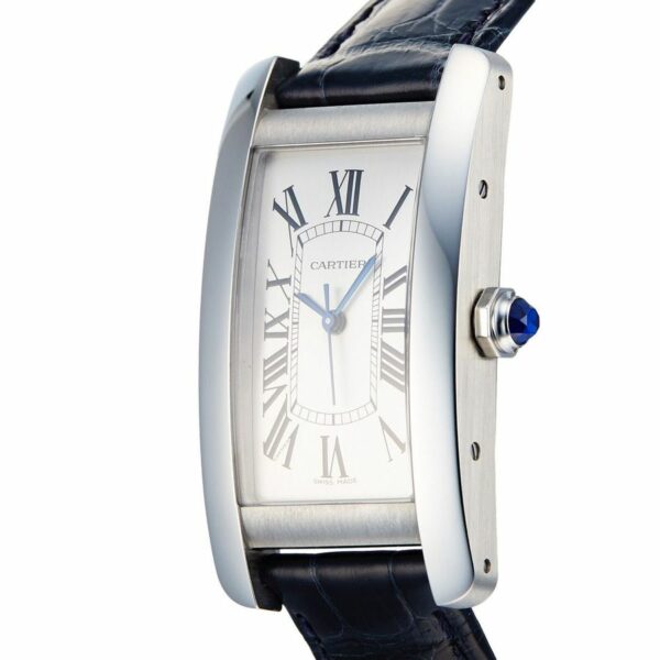 cartier tank americaine watch large strap watch 3871 zscby
