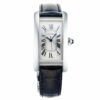 cartier tank americaine watch large strap watch 8658 kxr74