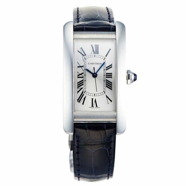 cartier tank americaine watch large strap watch 8658 kxr74