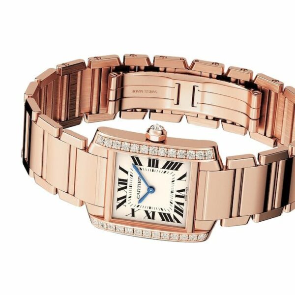 cartier tank franaise watch medium model quartz movement wjta0023 3132 lhl6h