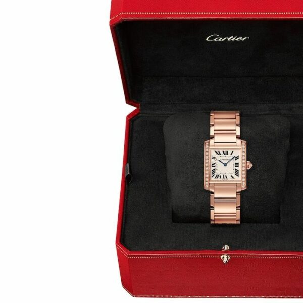 cartier tank franaise watch medium model quartz movement wjta0023 4951 4m79k