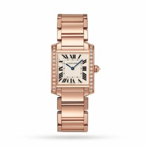 cartier tank franaise watch medium model quartz movement wjta0023 7260 5bchi