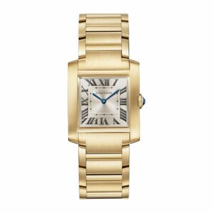cartier tank franaise watch medium model quartz movement yellow gold wgta0113 6278 yk9pz