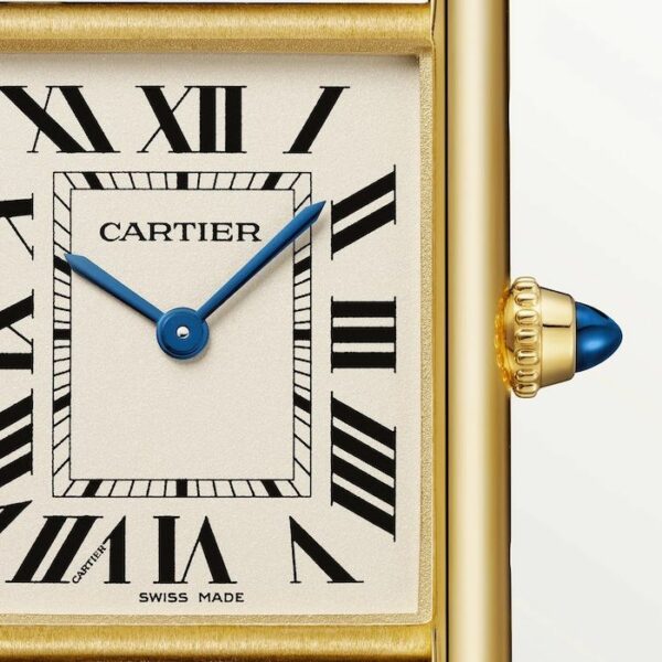 cartier tank louis cartier watch large model quartz movement case in yellow gold wgta0067 6124 5ourt