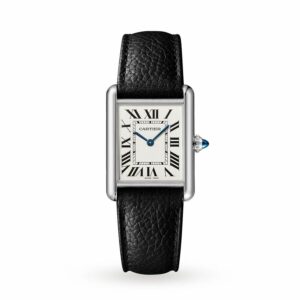 cartier tank must large model quartz movement steel leather wsta0041 watch 3785 tanmo
