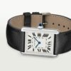 cartier tank must large model quartz movement steel leather wsta0041 watch 8532 rpcgt