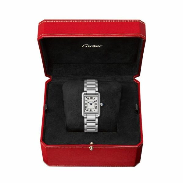 cartier tank must small model quartz movement steel 29 5mm x 22mm wsta0051 watch 1218 5k2ka