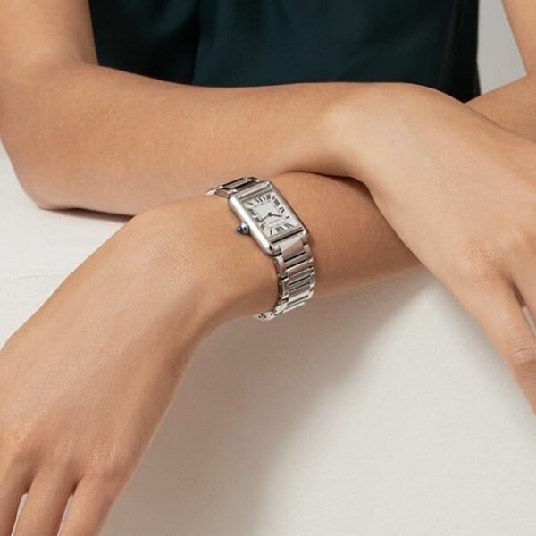cartier tank must small model quartz movement steel 29 5mm x 22mm wsta0051 watch 4140 u5dsi