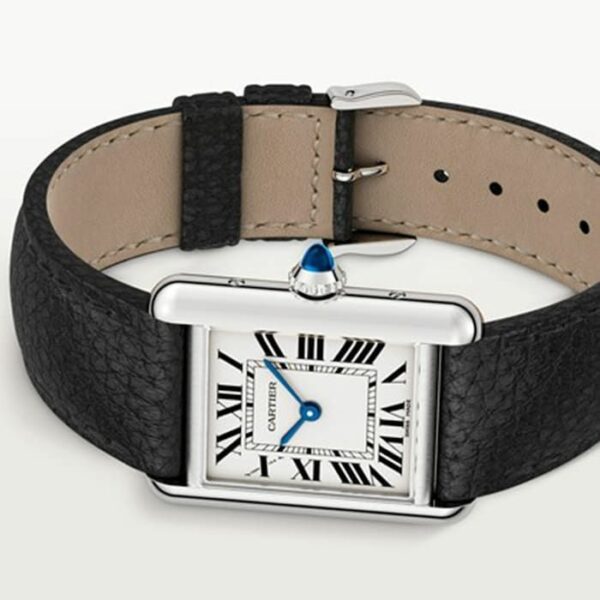 cartier tank must small model quartz movement steel leather wsta0042 watch 3166 b2lt7