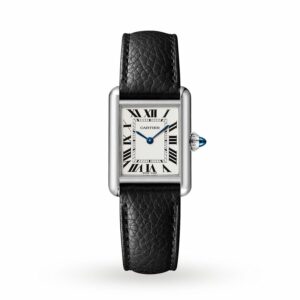 cartier tank must small model quartz movement steel leather wsta0042 watch 3722 qscxr