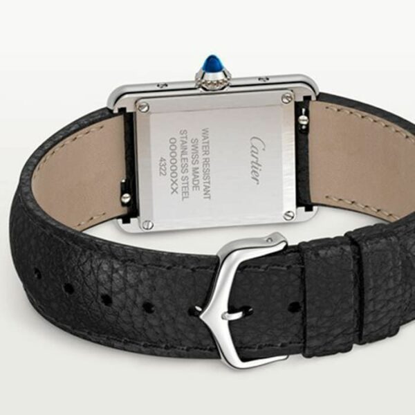 cartier tank must small model quartz movement steel leather wsta0042 watch 5371 sxtaz