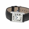cartier tank must watch large model quartz movement steel case bezel set with 42 brilliant cut diamonds w4ta0017 1092 p0qcm