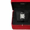 cartier tank must watch large model quartz movement steel case bezel set with 42 brilliant cut diamonds w4ta0017 7786 i0tdj