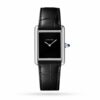 cartier tank must watch large model quartz movement steel case wsta0072 2483 fznim
