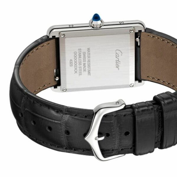 cartier tank must watch large model quartz movement steel case wsta0072 8439 syahm