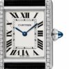 cartier tank must watch small model quartz movement steel case w4ta0016 3348 ozn6s