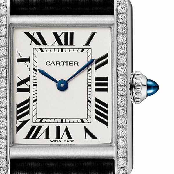 cartier tank must watch small model quartz movement steel case w4ta0016 3348 ozn6s