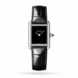 cartier tank must watch small model quartz movement steel case wsta0071 5880 vp4sv