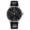 iw500703 iwc portugieser automatic black dial mens watch 5457 uk1pu 1