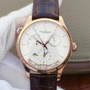 jaeger lecoultre master calendar 1428421 rose gold white dial mens watch 6444 77vp0