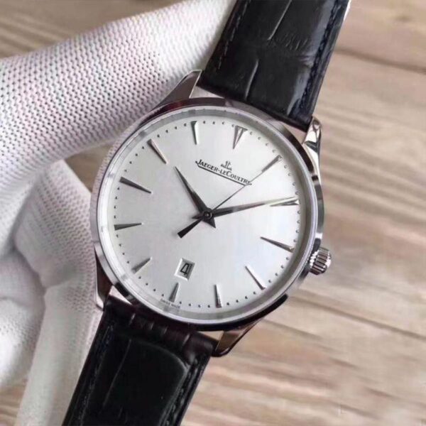 jaeger lecoultre master ultra thin date 1288420 silver dial mens watch 1883 xi00e