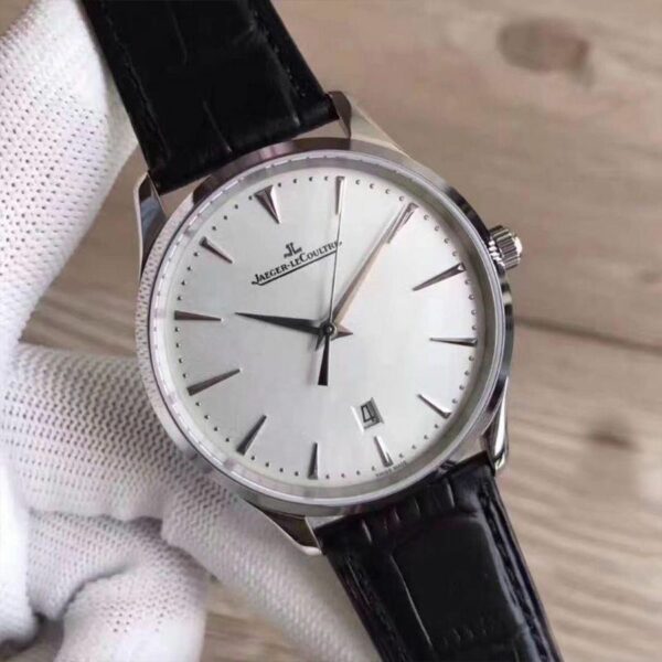 jaeger lecoultre master ultra thin date 1288420 silver dial mens watch 8352 zo5w5