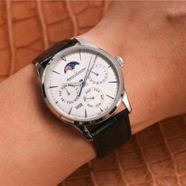 jaeger lecoultre master ultra thin moon perpetual calendar 130842j v9 white dial mens watch 4931 ydc17