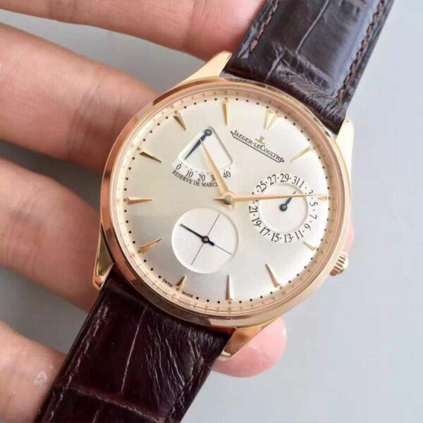 jaeger lecoultre master ultra thin reserve de marche 1372520 silver dial mens watch 9150 51dwx