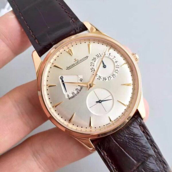 jaeger lecoultre master ultra thin reserve de marche 1372520 silver dial mens watch 9199 g4ye6