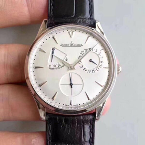 jaeger lecoultre master ultra thin reserve de marche 1378420 silver dial mens watch 7189 wnwzl 1