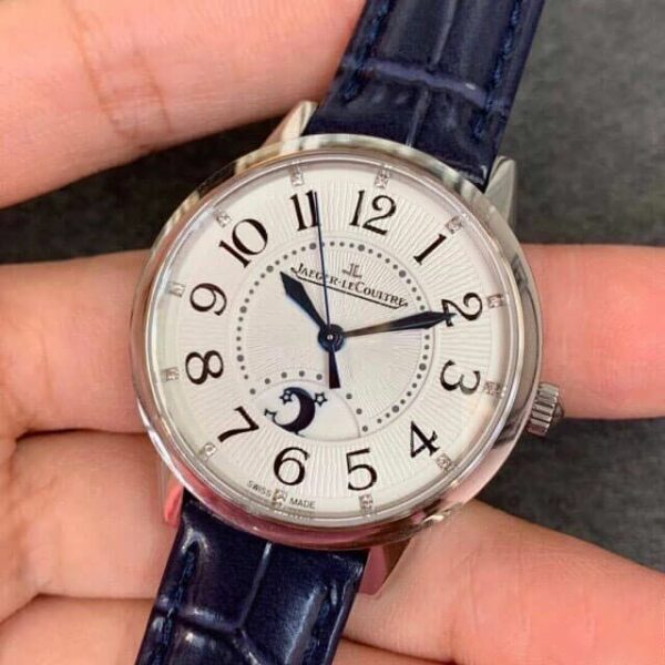 jaeger lecoultre rendez vous 3448410 blue strap ladies watch 8288 yqtia