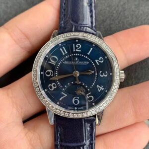 jaeger lecoultre rendez vous 3448480 diamond set blue dial ladies watch 4488 o1cmq