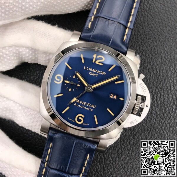 panerai luminor gmt pam1033 blue dial p9011 watch 1900 jdmwg