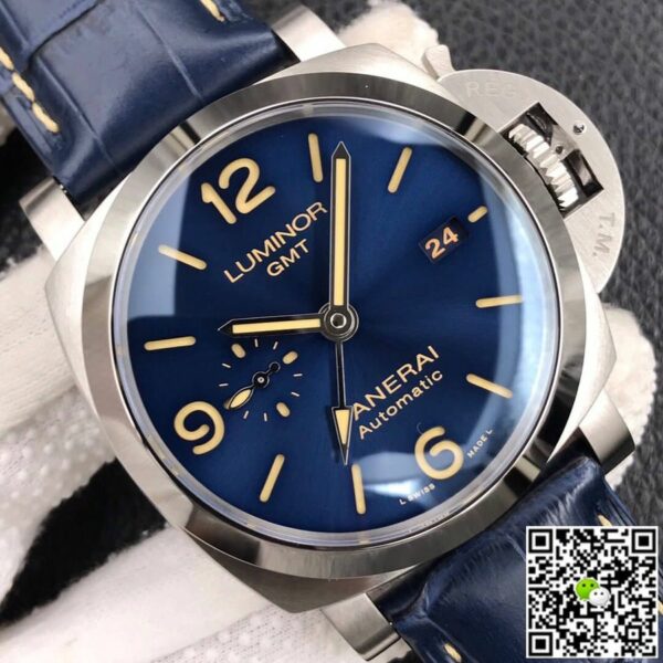 panerai luminor gmt pam1033 blue dial p9011 watch 8982 kl3z4