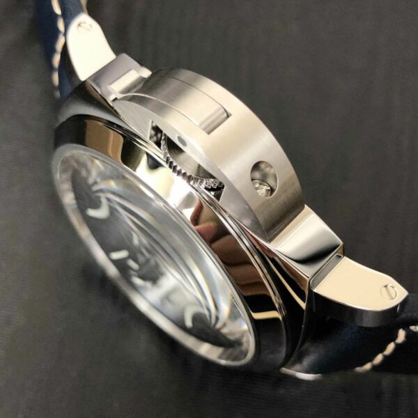 panerai luminor logo acciao pam1085 hwf ss blue dial 6497 y incabloc watch 7292 qsoeb