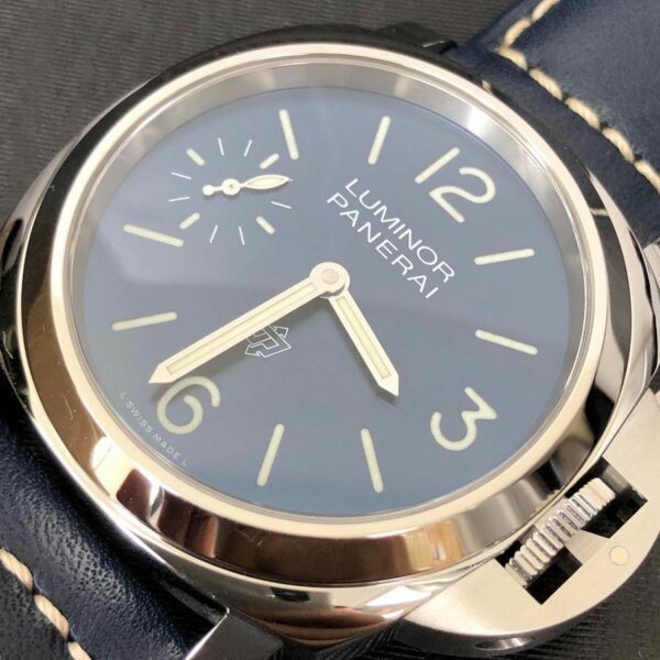 panerai luminor logo acciao pam1085 hwf ss blue dial 6497 y incabloc watch 8068 dxist