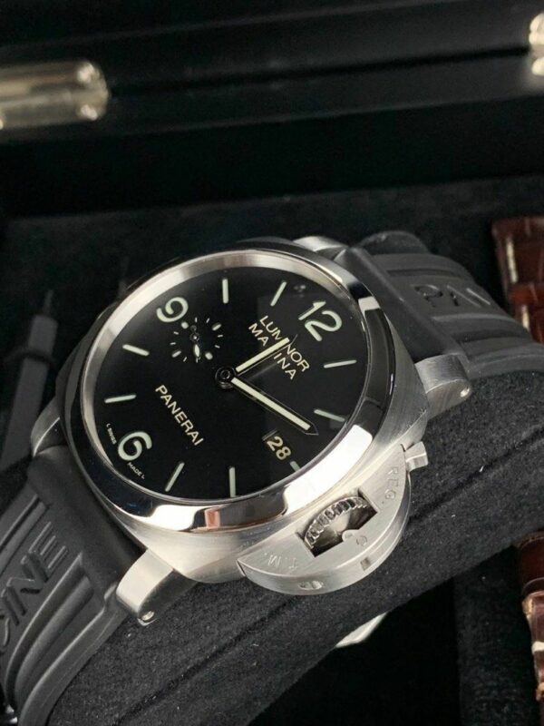 panerai luminor marina 1950 pam351 vsf ss black dial p9000 watch 2128 k6qtj
