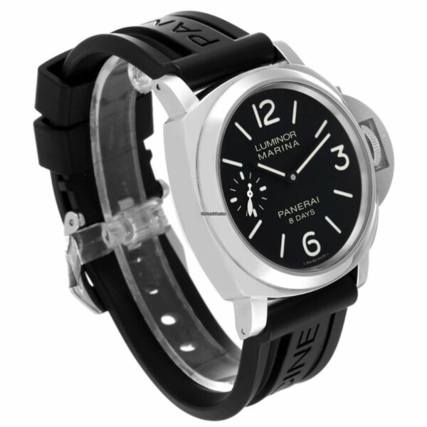 panerai luminor marina 8 days pam 510 ss black dial p5000 300 watch 4222 edwzl