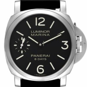 panerai luminor marina 8 days pam 510 ss black dial p5000 300 watch 9992 bal6x