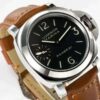 panerai luminor marina pam111 hwf ss black dial 6497 watch 2163 pzbns