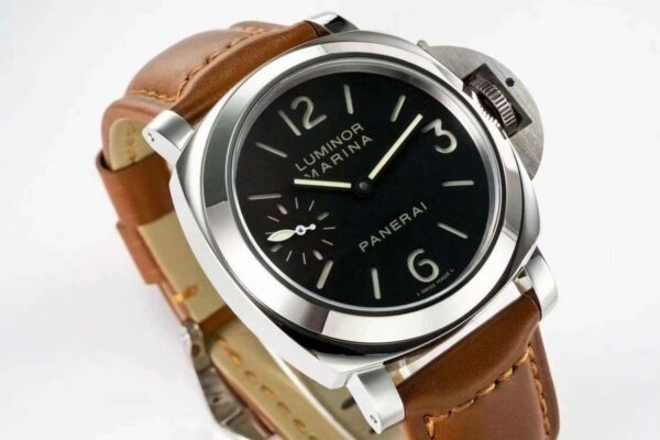 panerai luminor marina pam111 hwf ss black dial 6497 watch 2163 pzbns