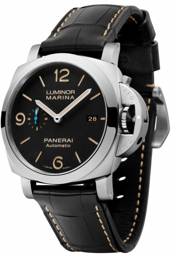 panerai luminor marina pam1312 ttf ss black dial p9010 watch 7371 ui1uy