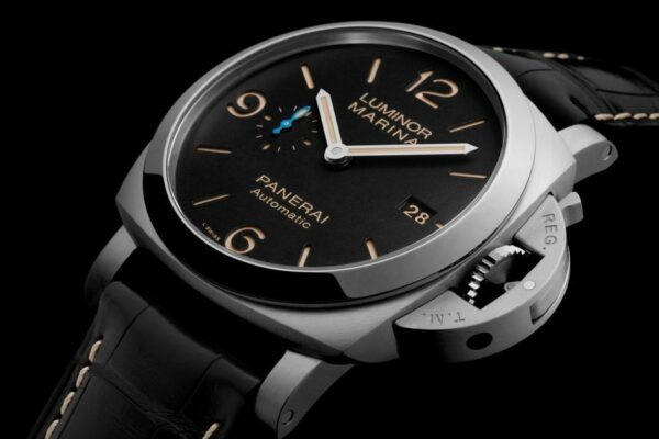 panerai luminor marina pam1312 ttf ss black dial p9010 watch 8045 g9pbn