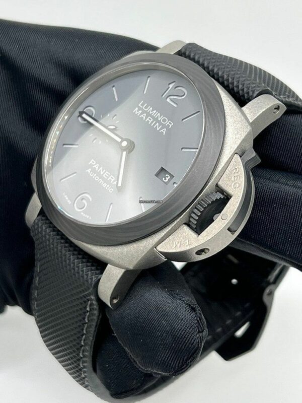 panerai luminor marina pam1662 vsf titanium grey dial p9010 watch 3110 br058