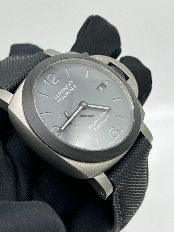 panerai luminor marina pam1662 vsf titanium grey dial p9010 watch 4067 m6k0p