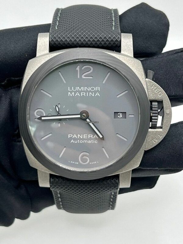 panerai luminor marina pam1662 vsf titanium grey dial p9010 watch 4454 vfgpy