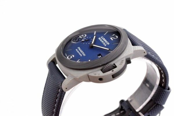 panerai luminor marina pam1663 vsf carbotech blue dial p9010 watch 4892 ufxkq