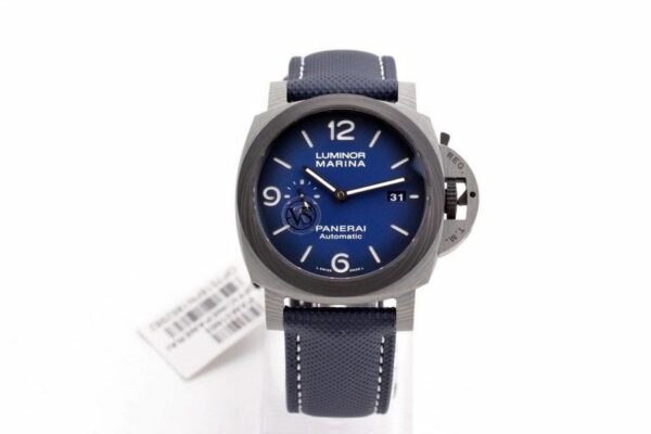 panerai luminor marina pam1663 vsf carbotech blue dial p9010 watch 6119 euym6