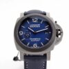 panerai luminor marina pam1663 vsf carbotech blue dial p9010 watch 7386 ojalk
