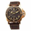 panerai luminor submersible 1950 bronzo pam968 vsf bronze brown dial p9010 v2 free strap watch 1836 xs7fx